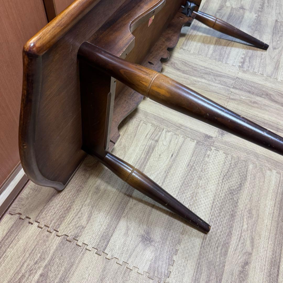 飛騨産業　キツツキマーク　アンティーク 木製テーブル　　ローテーブル