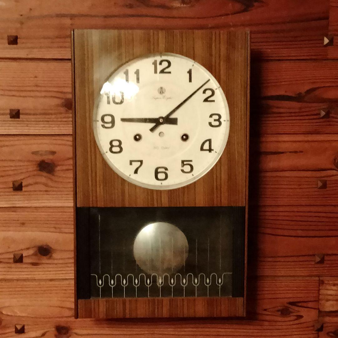 【新品】愛知時計 ボンボン時計 アンティーク 掛け時計 振り子時計 昭和レトロ