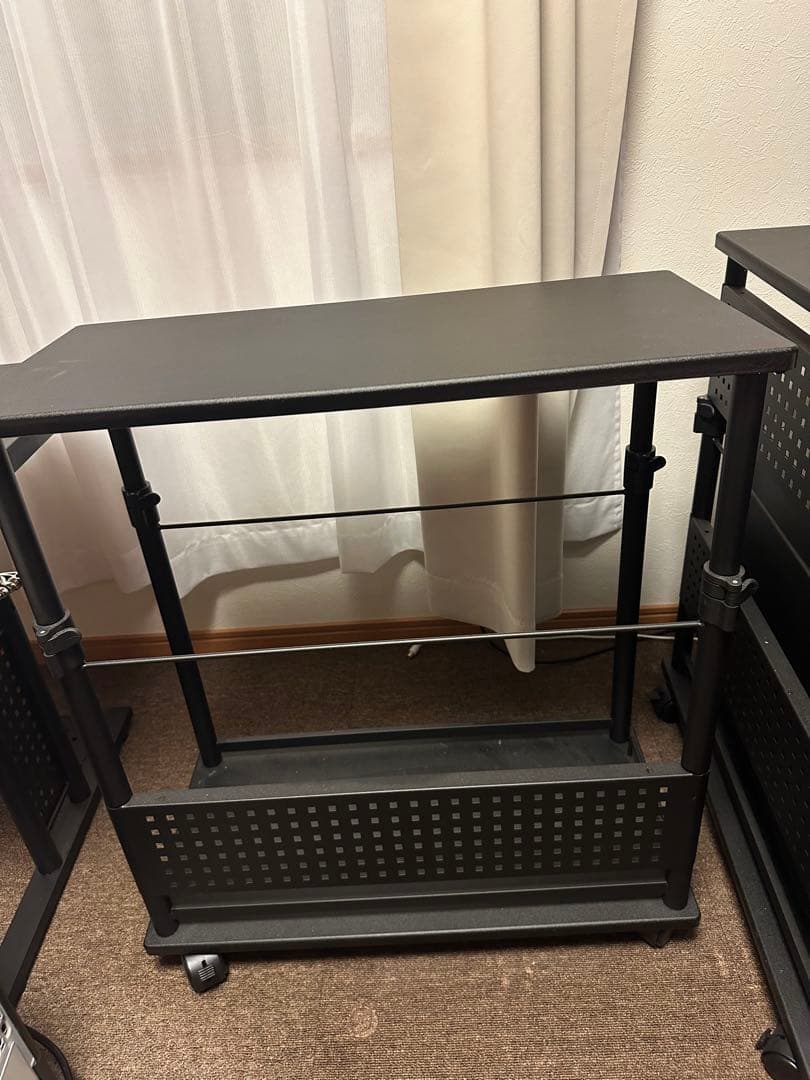 Bauhutte バウヒュッテ　昇降式　L字デスク　パソコンラック