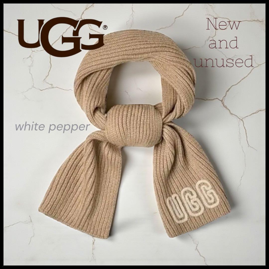 【UGG】 マフラー＊ホワイトペッパー＊新品未使用