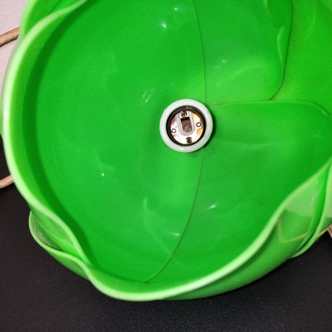 昭和レトロ レトロポップチューリップ型の電気傘 ライト 緑