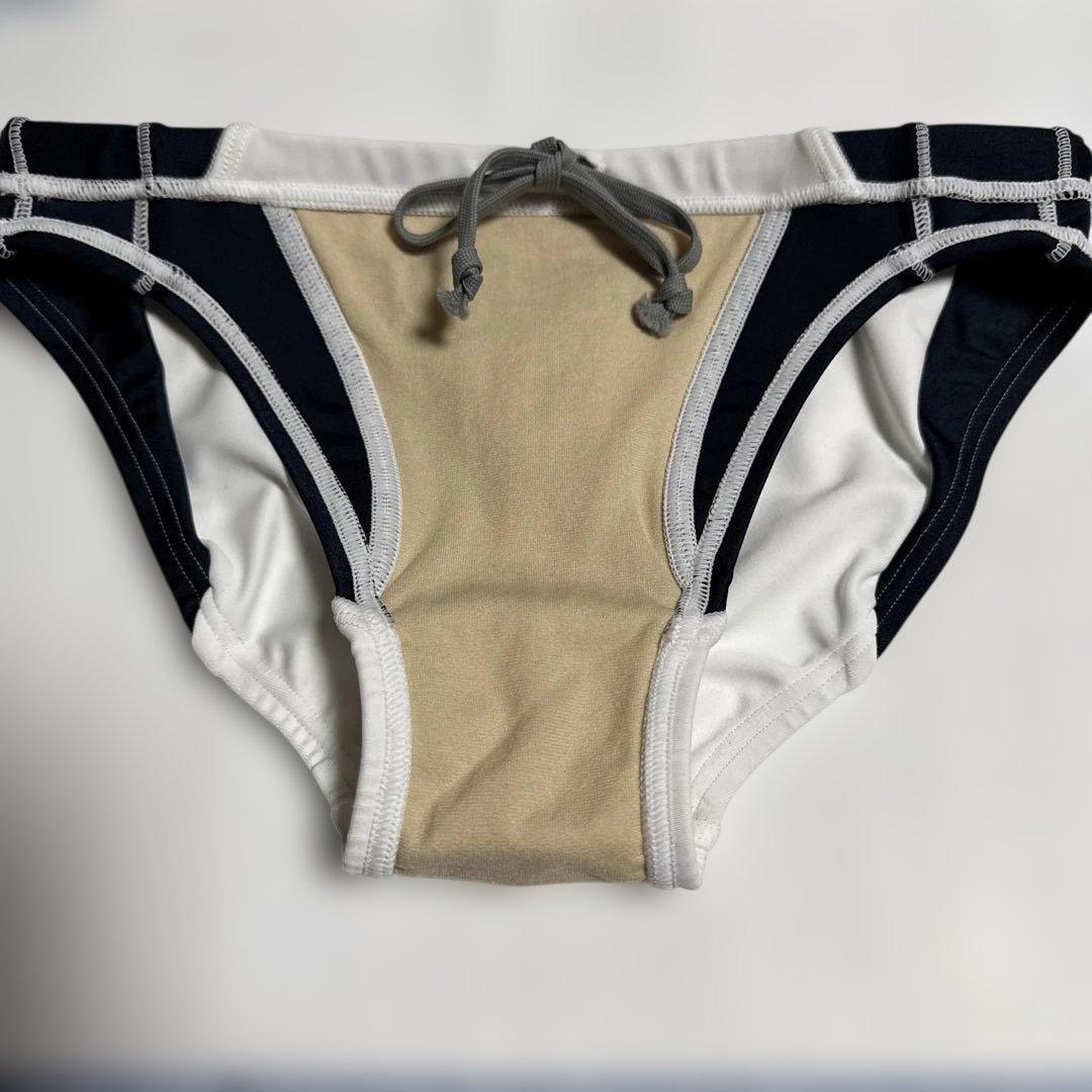 arena 競泳用水着 ホワイト/ネイビー 競パン Lサイズ