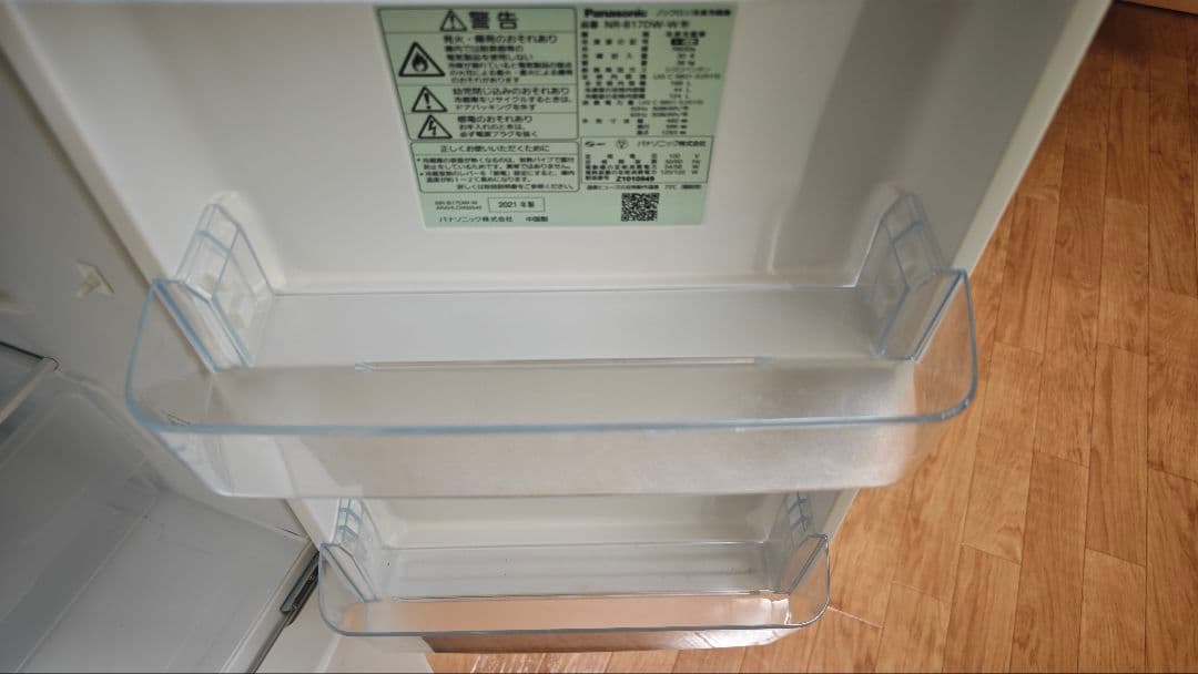 冷蔵庫 168L Panasonic NR-B17DW-W