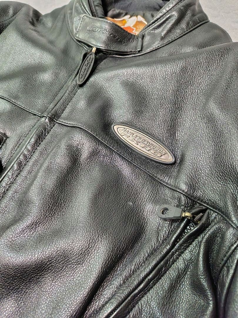 ハーレーダビッドソン レーザージャケット 革ジャン FXRG インナー付 L