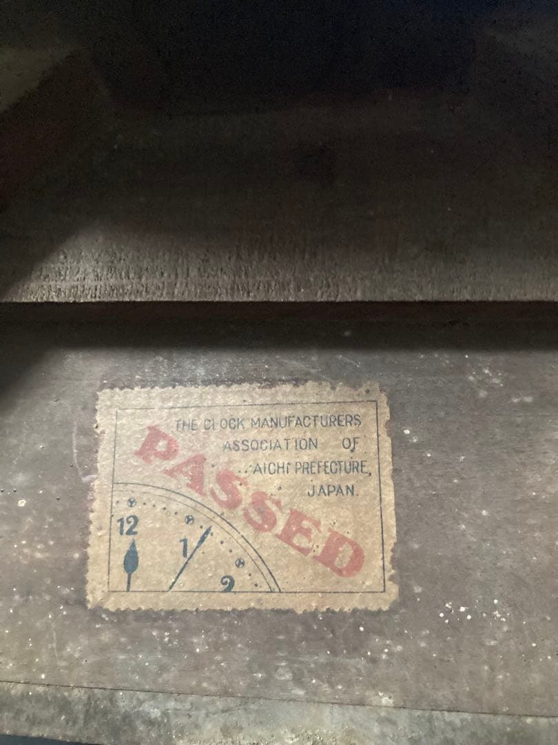 ☆連休限定価格　希少三工舎 アンティーク宮型数打ち式 8日巻 振り子時計 稼動中