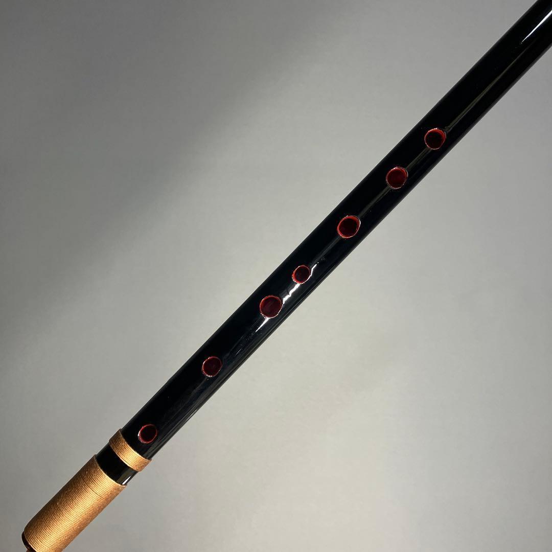 【篠笛 五本調子A管 】唄物　ドレミ調 CMR5-69 天地糸巻　西洋音階 黒塗