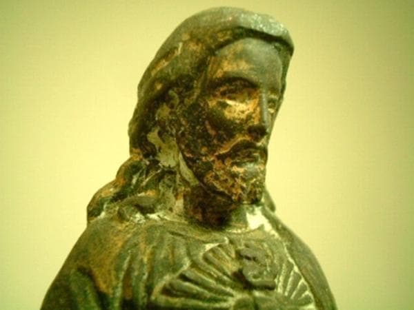 【1800年代】《cl151》フランス アンティーク 聖イエス 自立像