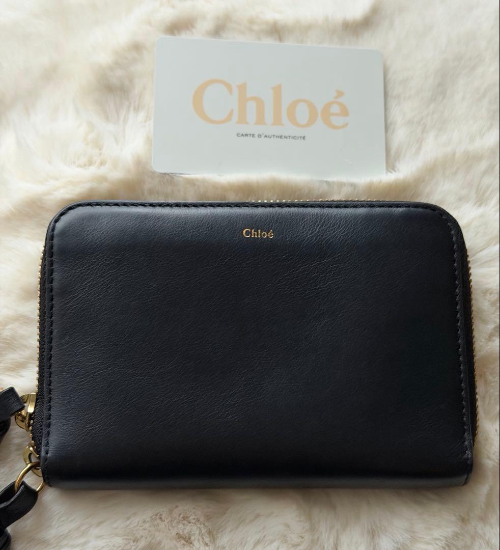 【稀少デザイン】 Chloe ★ラウンドファスナー　ウォレット