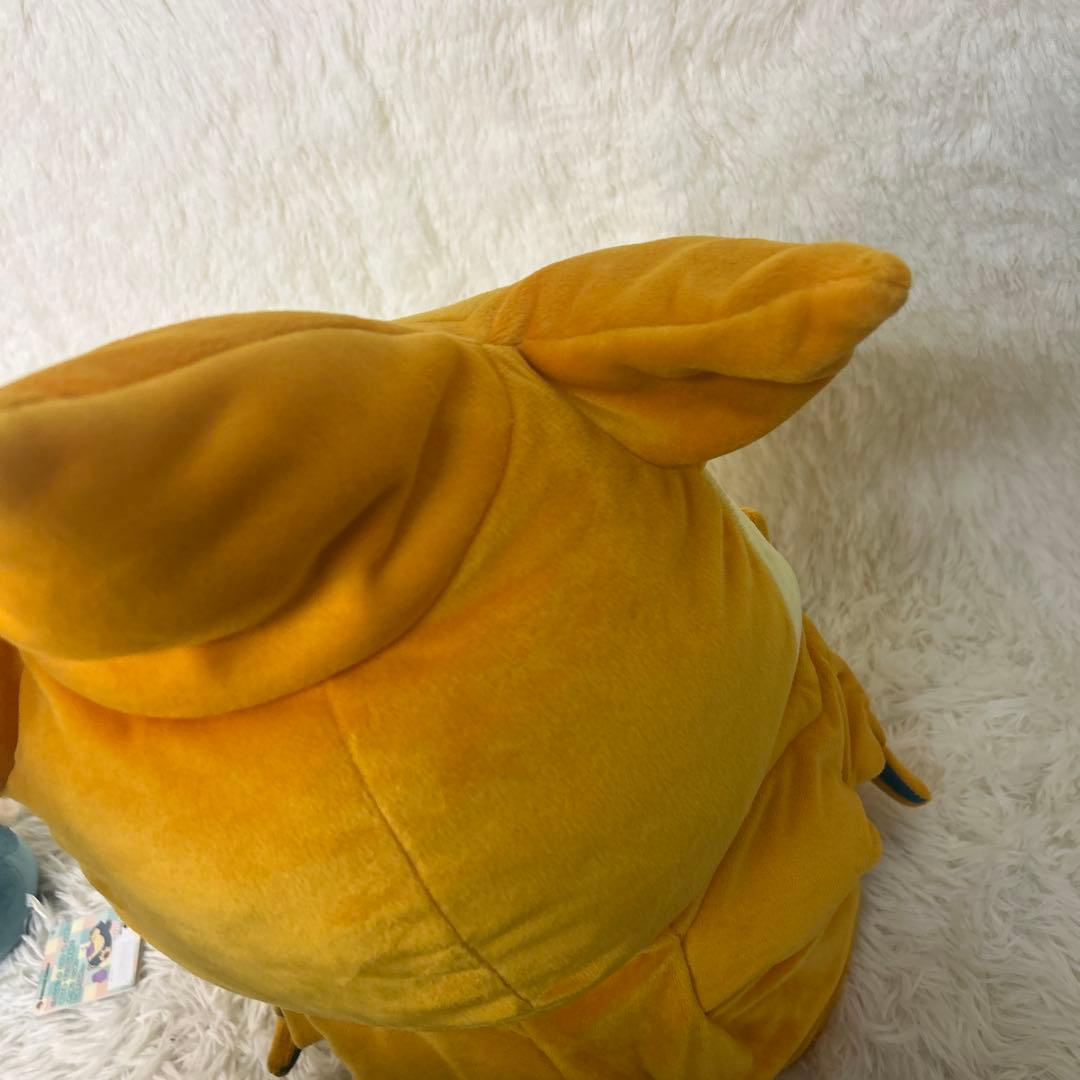 【美品】ピカチュウ メガリザードンY Ver メガサイズぬいぐるみ