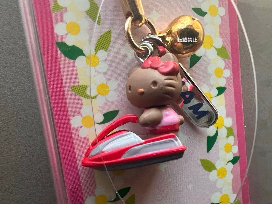 希少【ご当地キティ】グアム限定　ジェットスキー　根付け　ストラップ