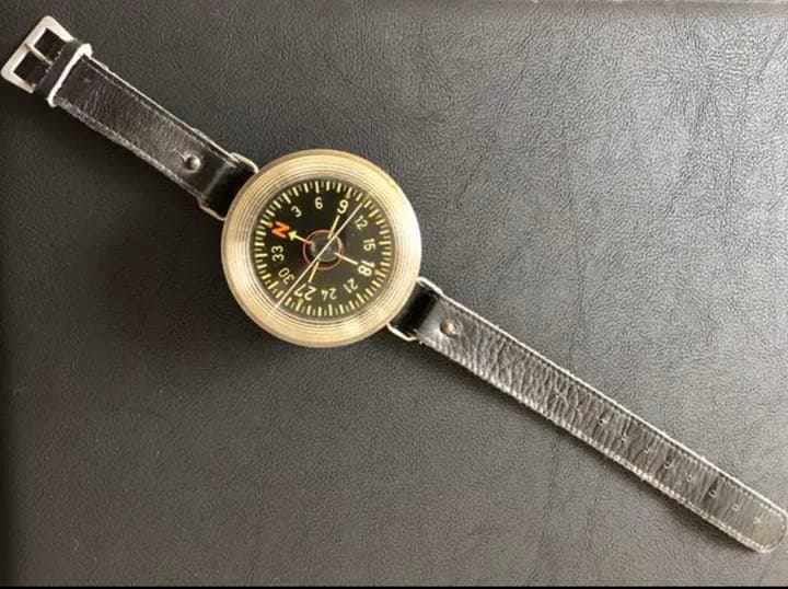 実物 ドイツ空軍パイロットコンパス 個人装備 WW2 ドイツ軍 リストコンパス