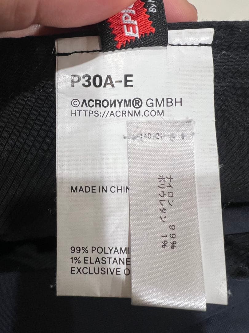 アクロニウム acronym P30A-E 希少ネイビー XS