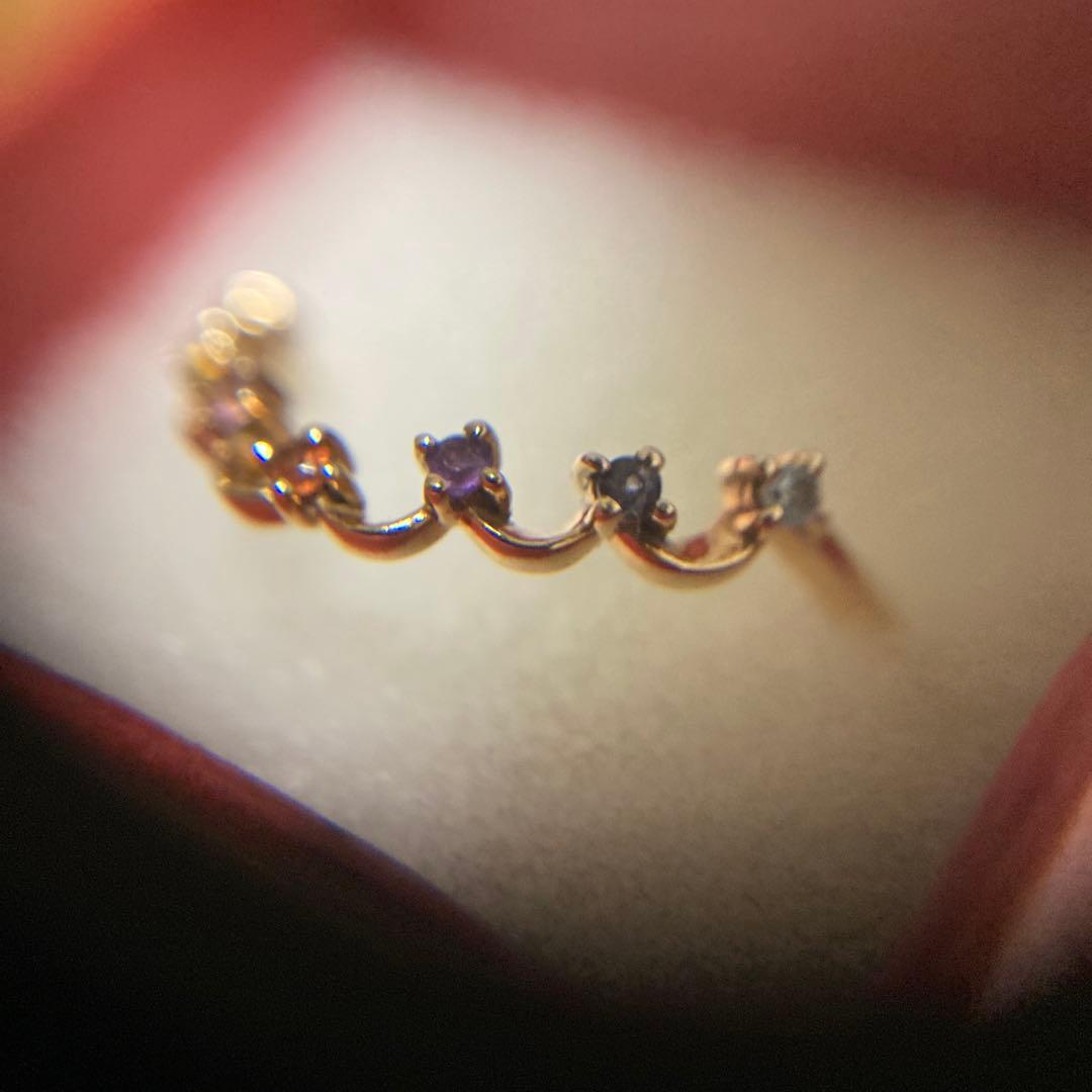 ete K10 レインボークラウンリング　約9号