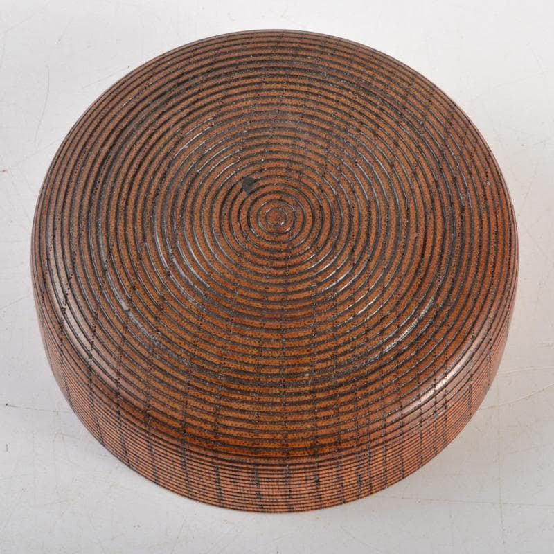 茶道具　天然木　網目　棗　仕覆・時代箱付　V　6339