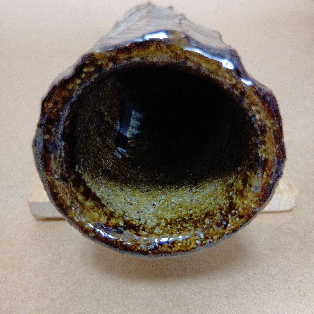 茶道具　高取しのぎ掛花入