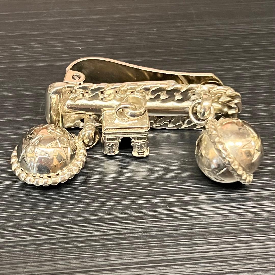 ヴィンテージ セリーヌ CELINE ブローチ マネークリップ 凱旋門