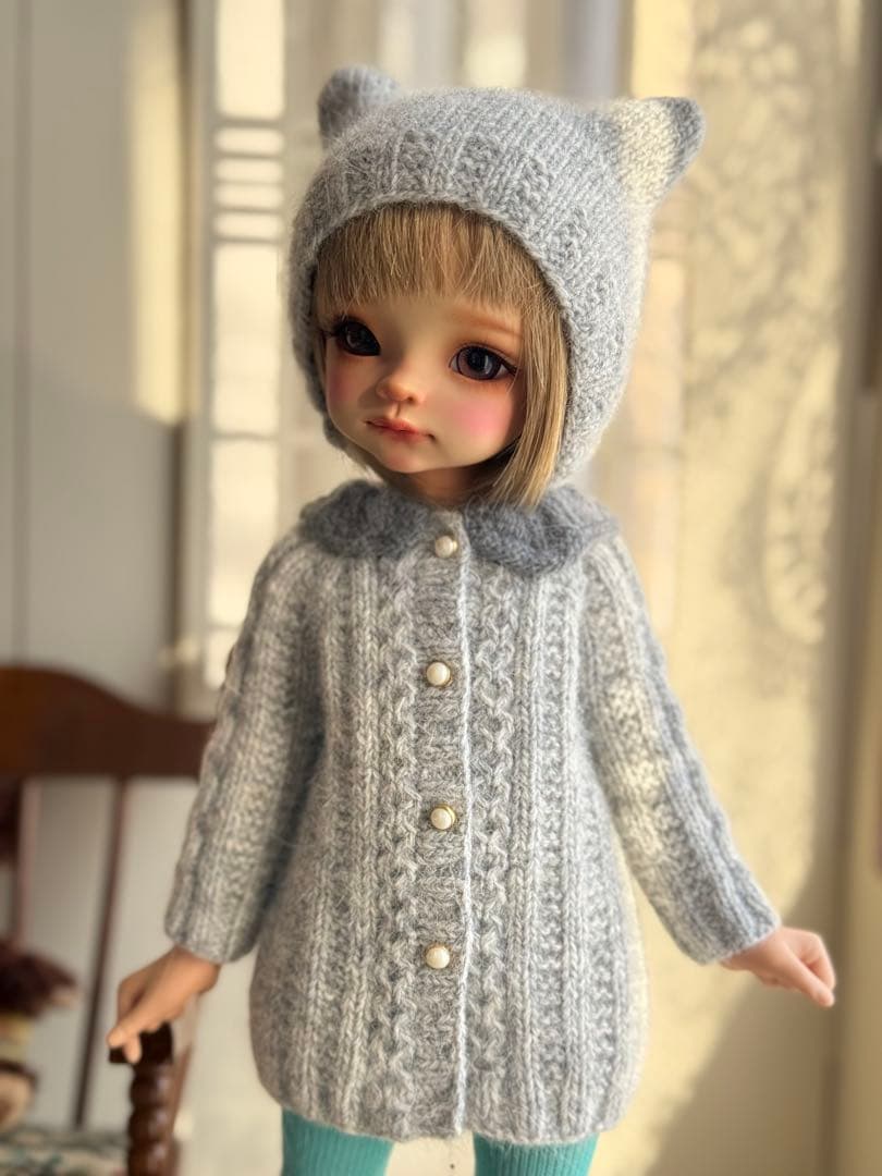 うず　ニット2点（グレー・ブルー）