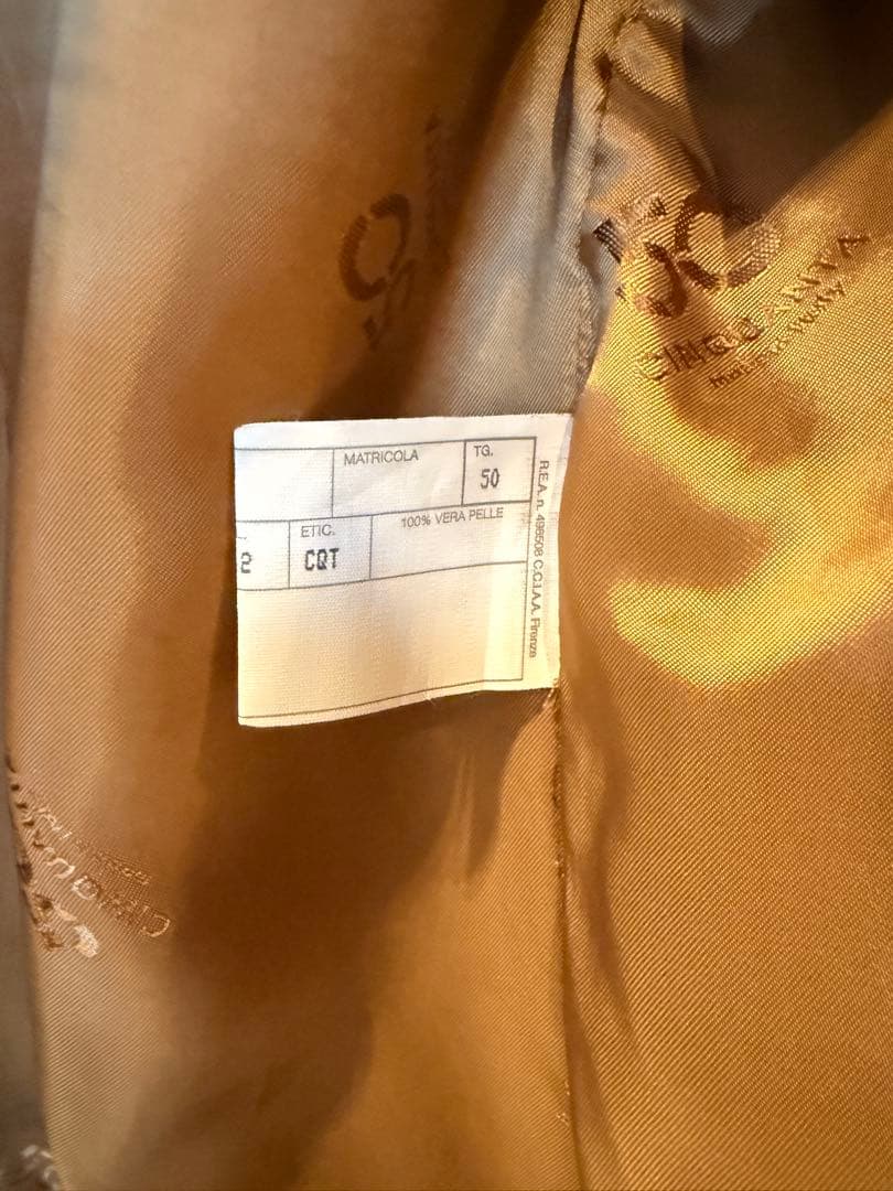 Cinquanta チンクアンタ　シングルレザージャケット　50サイズ