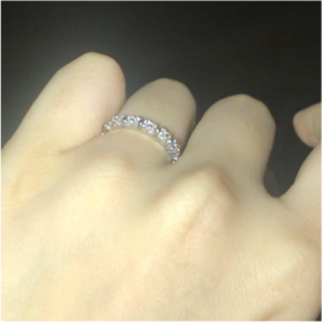 お値下げ中♡ピンクダイヤモンド フラワー　リング k18WG