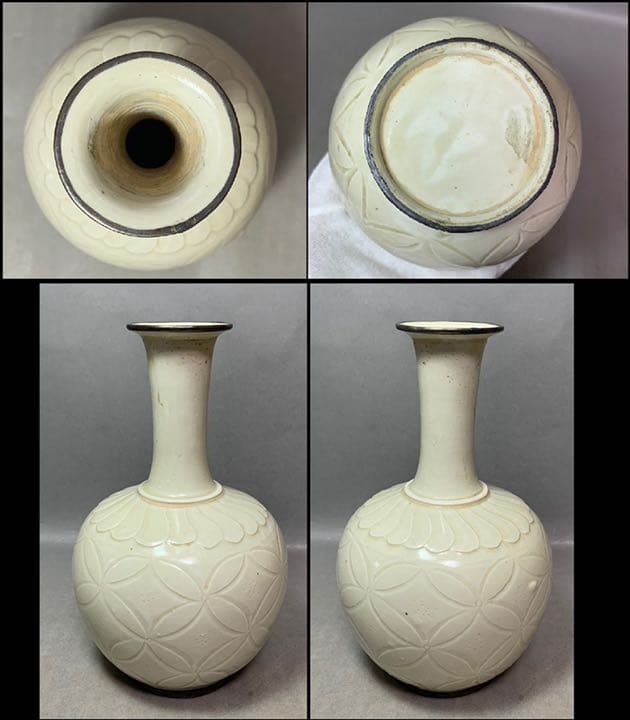 中国 刻七宝文瓶　u6220733