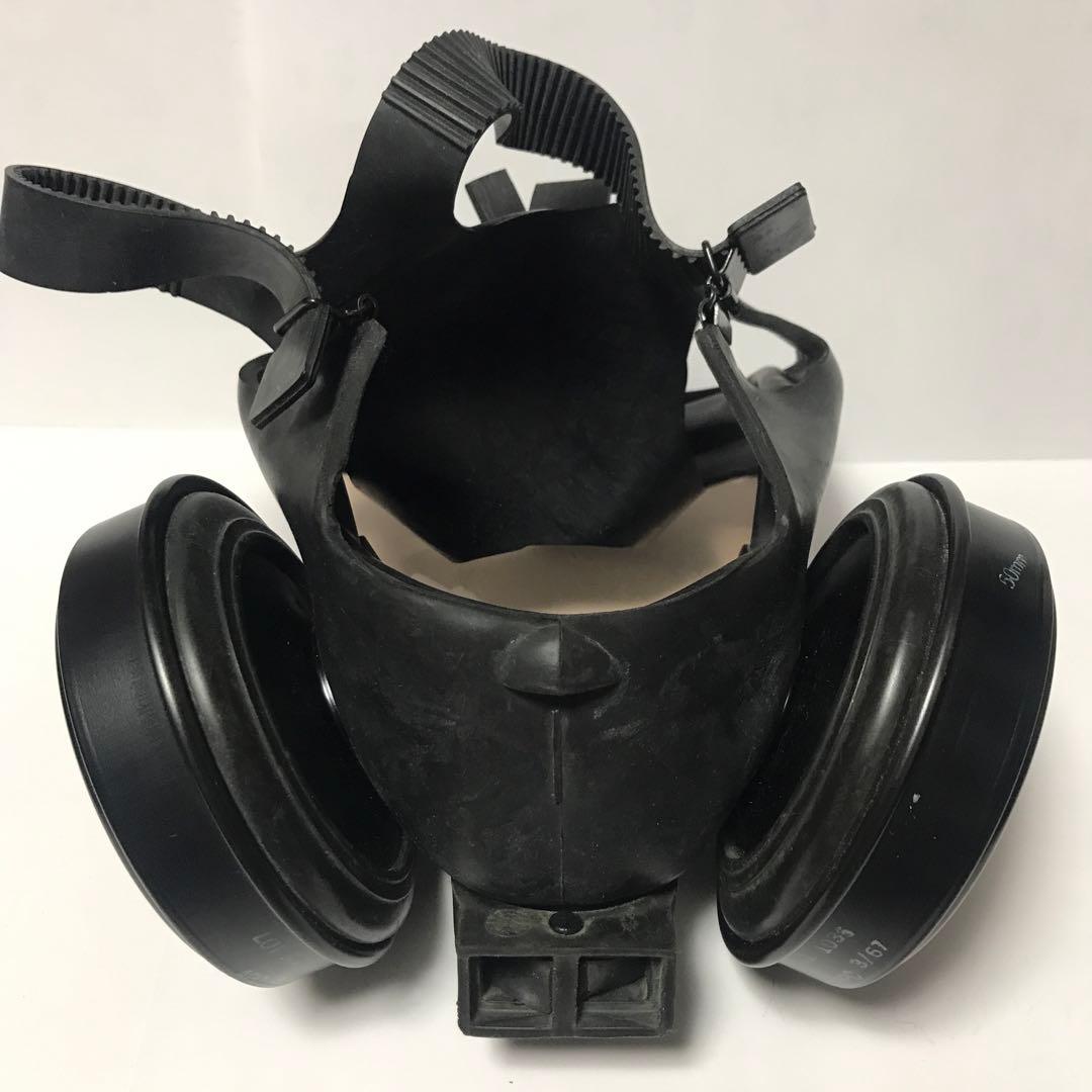 米軍　USNガスマスク&バック&曇り止め用缶計3個セット