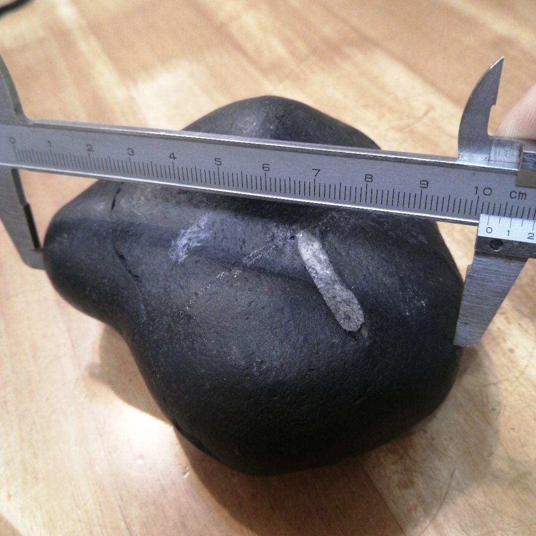 #671 黒いアンモナイト化石 上下セットネパール ヒマラヤ標高3800m