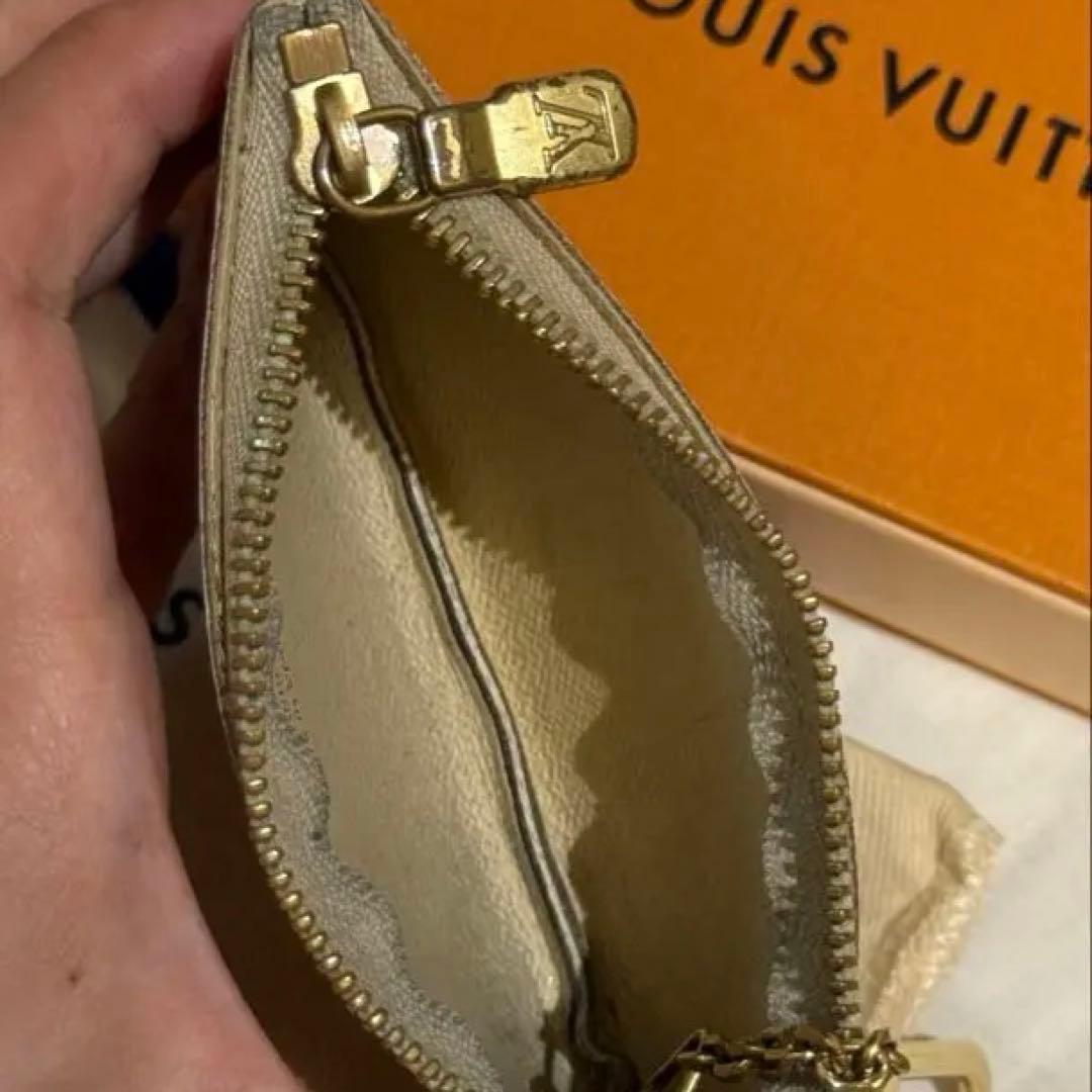 ヴィトン ケース 小銭入れ ダミエ アズール ポシェットクレ キーケース