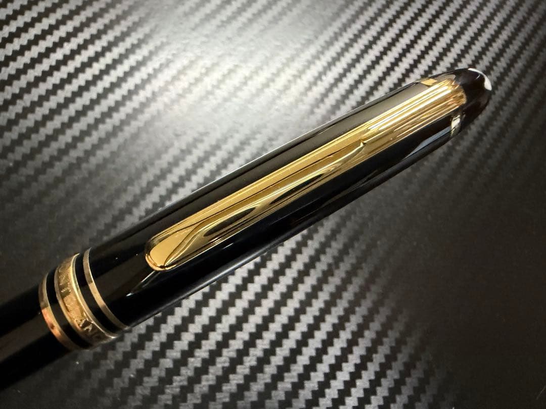 美品 エボナイト芯 モンブラン 144 ブラック 全金 M 中字 万年筆