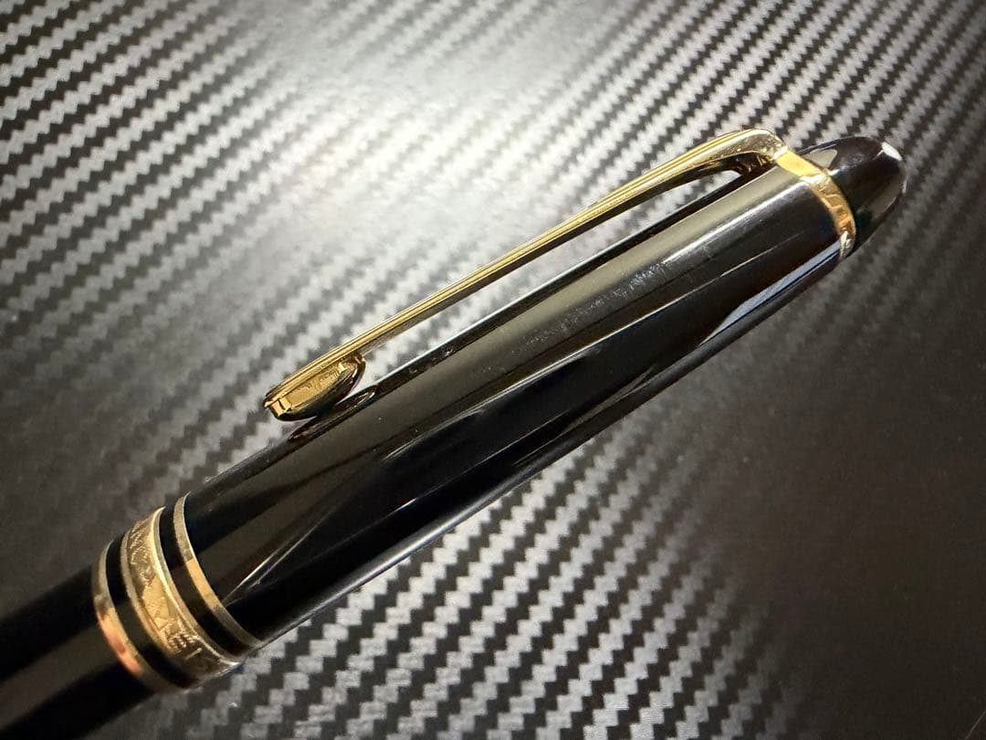 美品 エボナイト芯 モンブラン 144 ブラック 全金 M 中字 万年筆