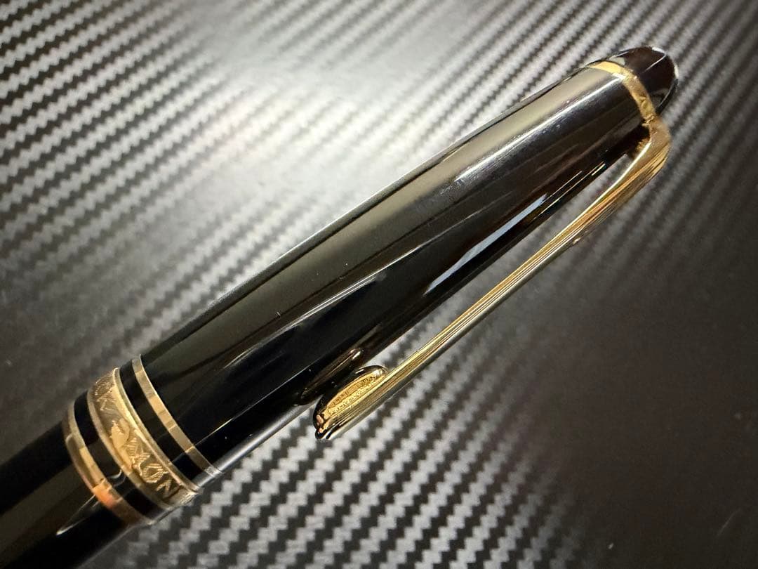 美品 エボナイト芯 モンブラン 144 ブラック 全金 M 中字 万年筆