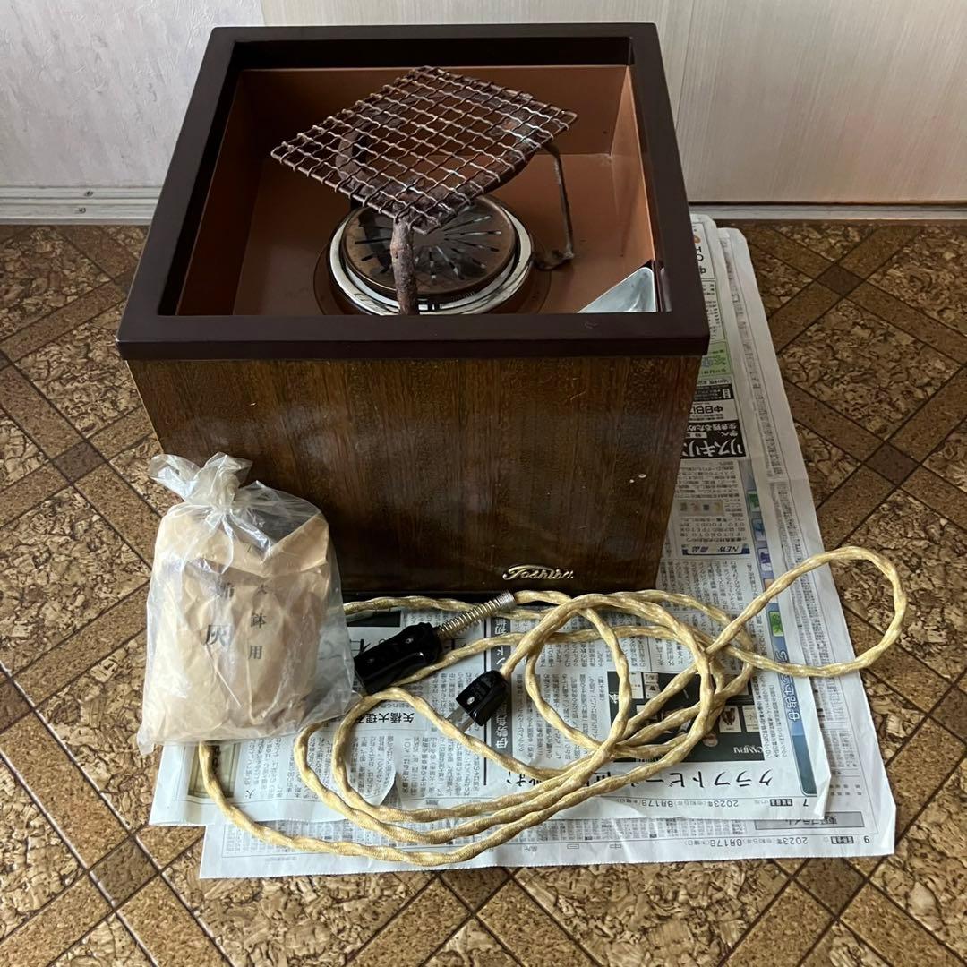 Toshiba 火鉢 木製　電気火鉢　東芝　TOSHIBA