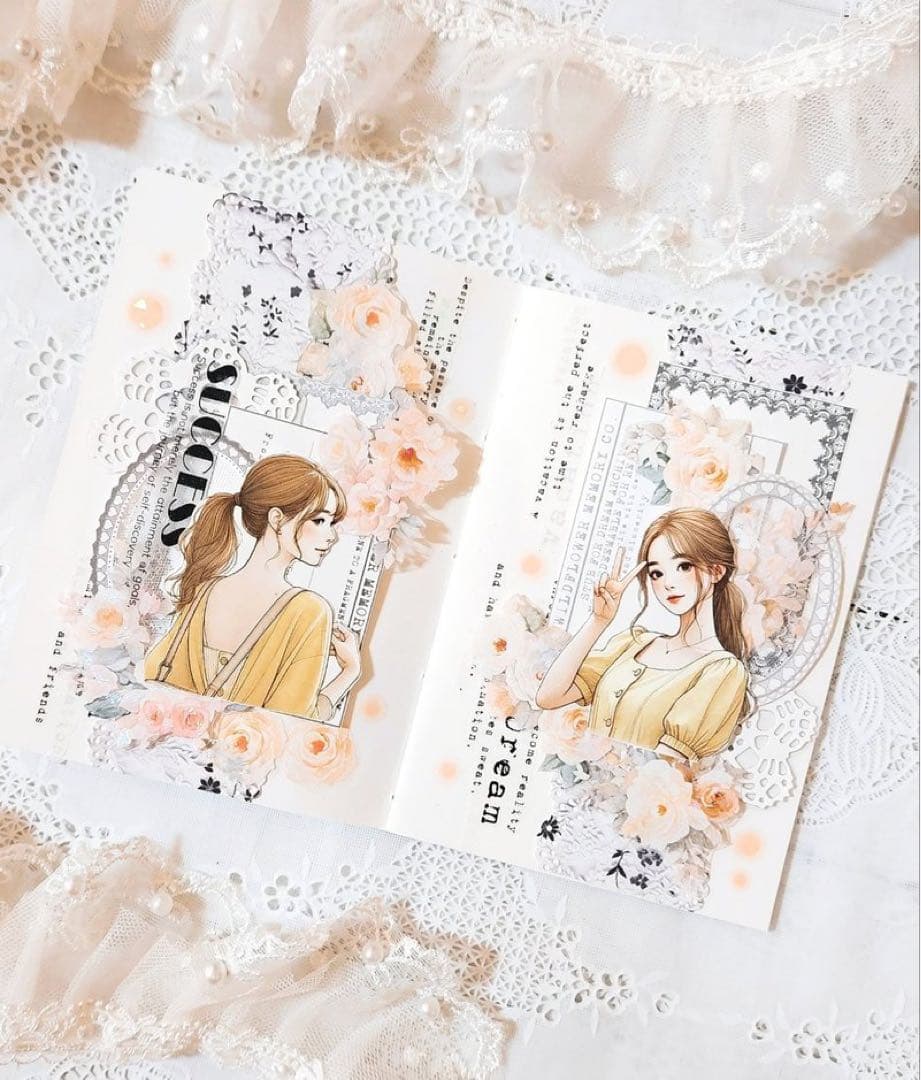 コラージュ素材　紙もの　素材紙　【2483】