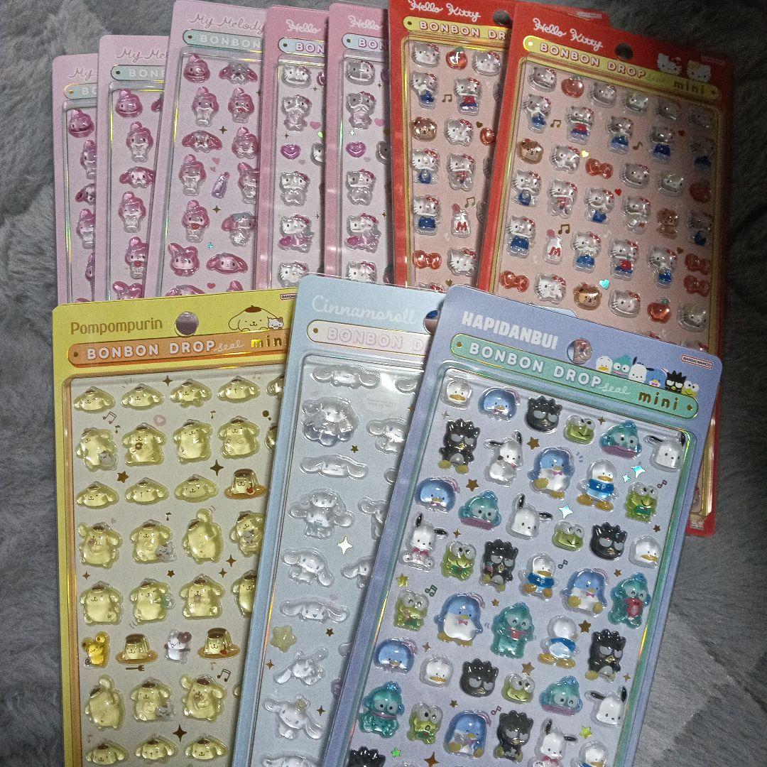 s*1様 【正規品】ボンボンドロップシールmini サンリオ　6種セット
