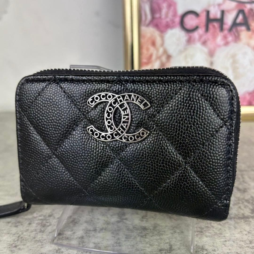 CHANEL マトラッセ　キャビアスキン　ケース　カードケース