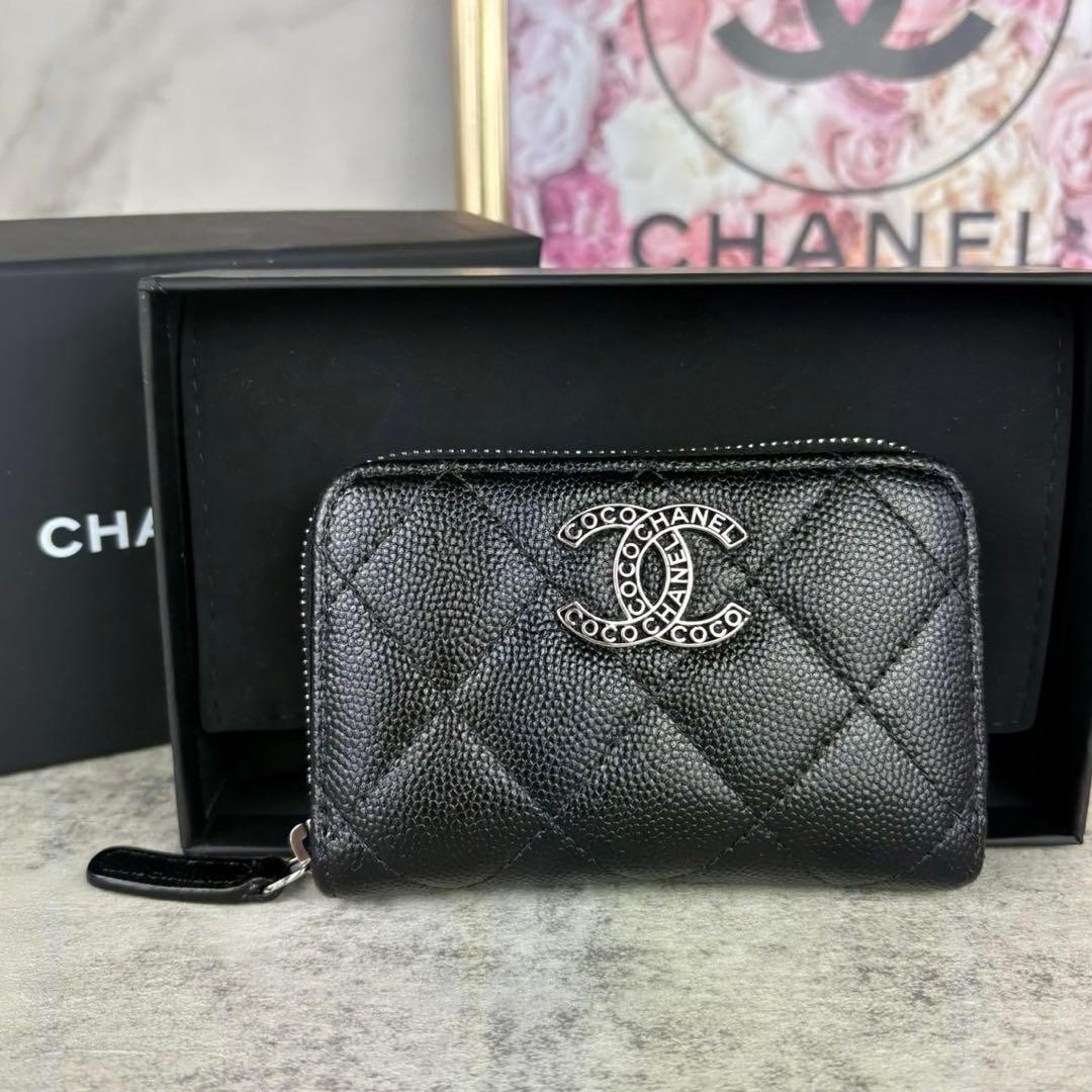 CHANEL マトラッセ　キャビアスキン　ケース　カードケース