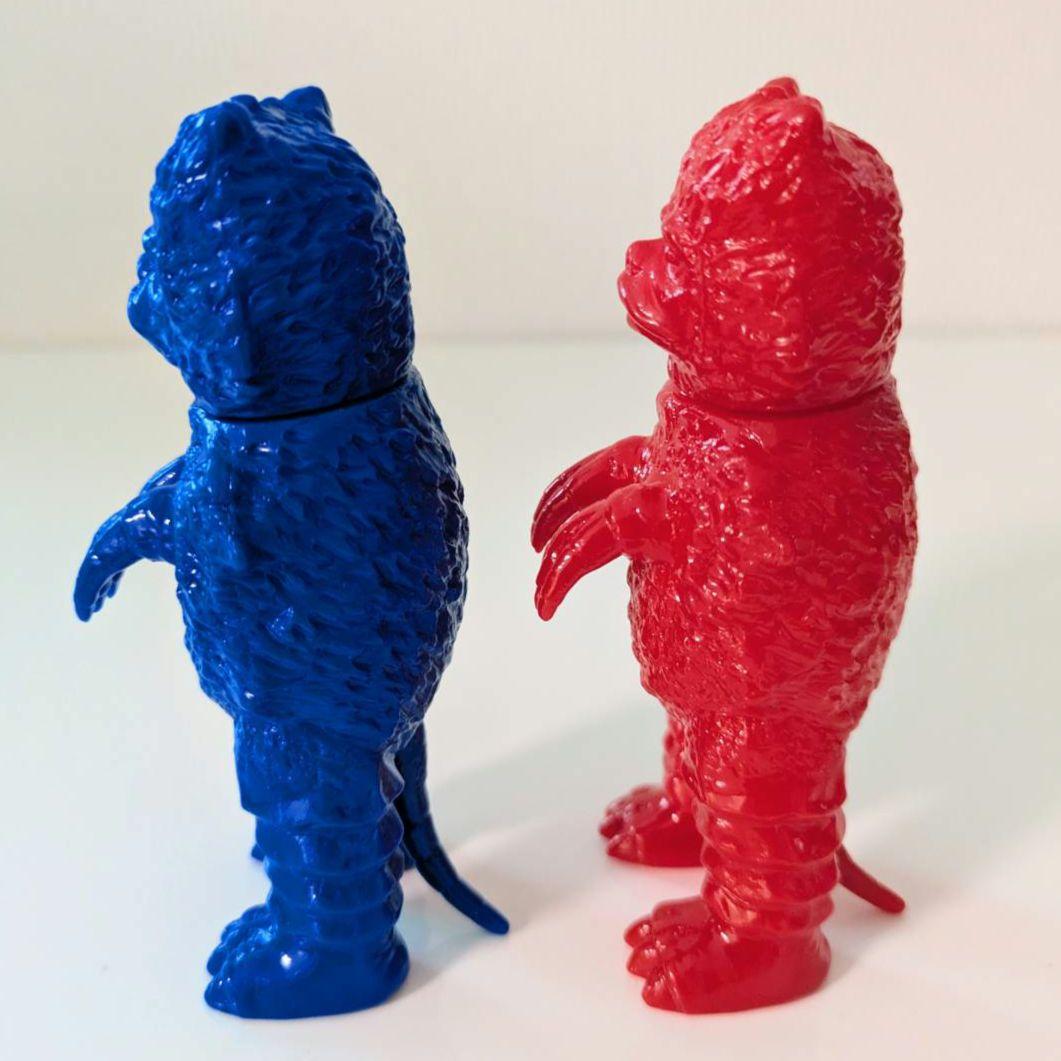 【大ブルマァク展】入場特典ミニソフビ　ガラモン　赤＆青セット　購入特典しおり付き