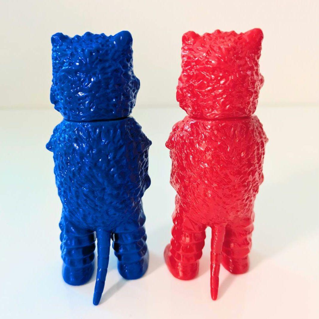 【大ブルマァク展】入場特典ミニソフビ　ガラモン　赤＆青セット　購入特典しおり付き