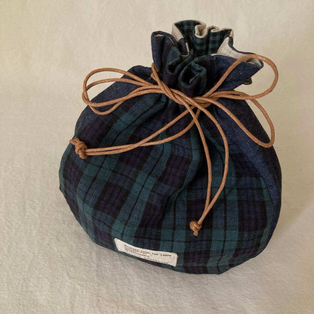 色んなリネンのまるころりん巾着♪