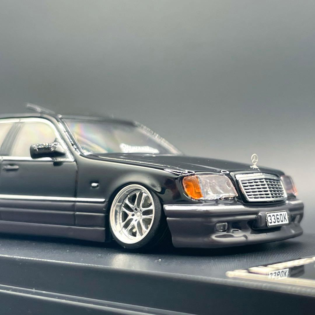 1/64 StreetWeapon ベンツ　W140 限定499個　ブラック