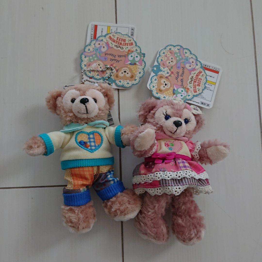 【新品タグ付き】ディズニー ダッフィー&シェリーメイ ぬいぐるみバッジ