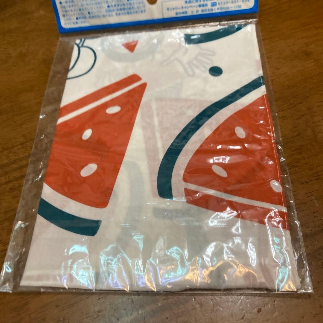 ドラえもん　手ぬぐい　新品未使用　白　スイカ　のび太