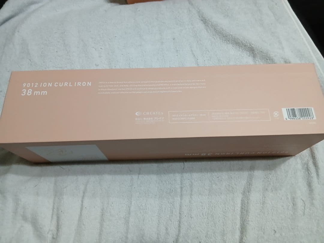 クレイツ 9012 イオンカールアイロン 38mm CC9012-G38BP