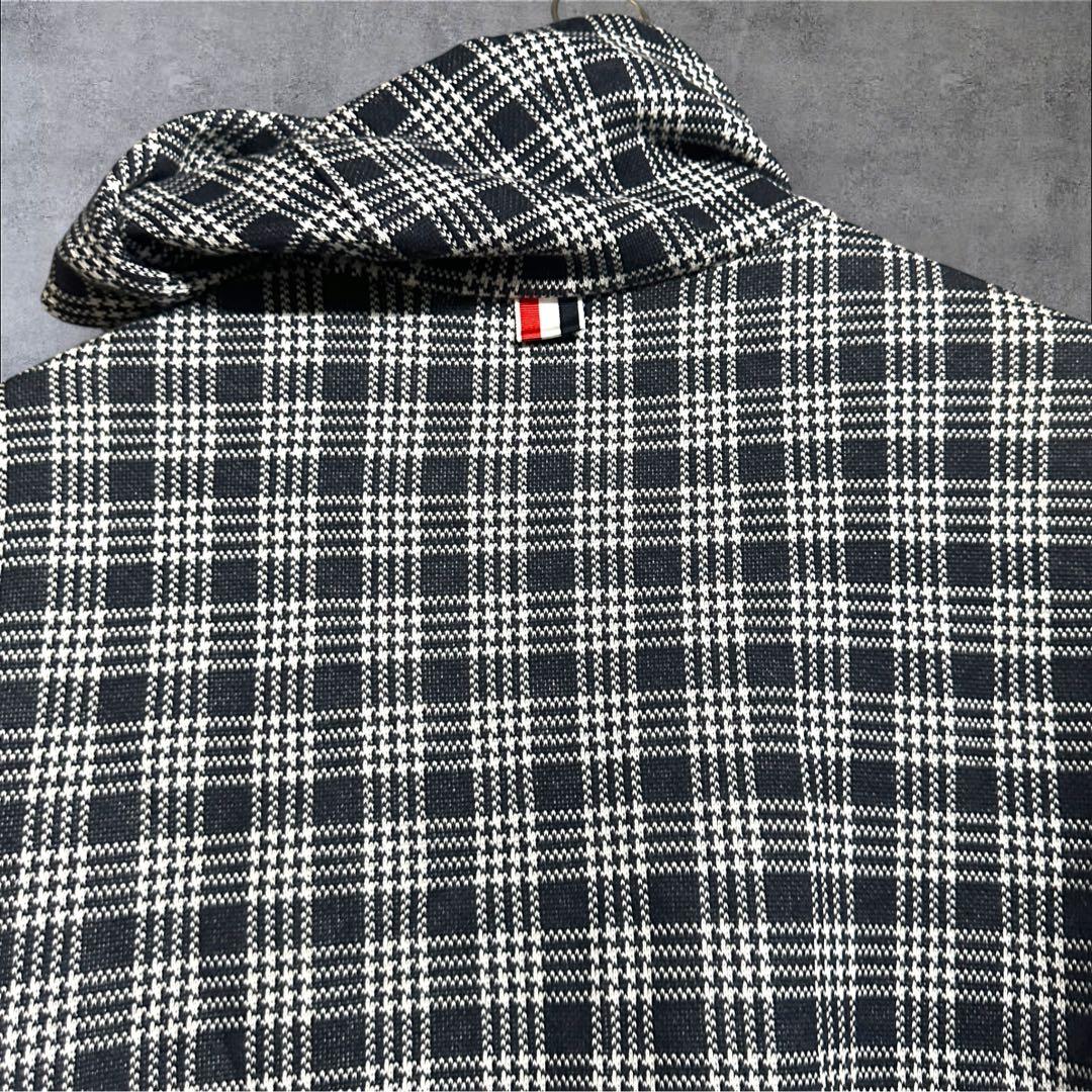 【美品】トムブラウン 4bar マイクロチェック ジャガード パーカー