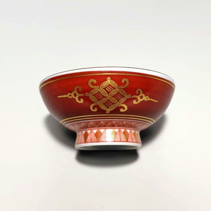 福島武山 赤網手 盃 ぐい呑み 酒杯