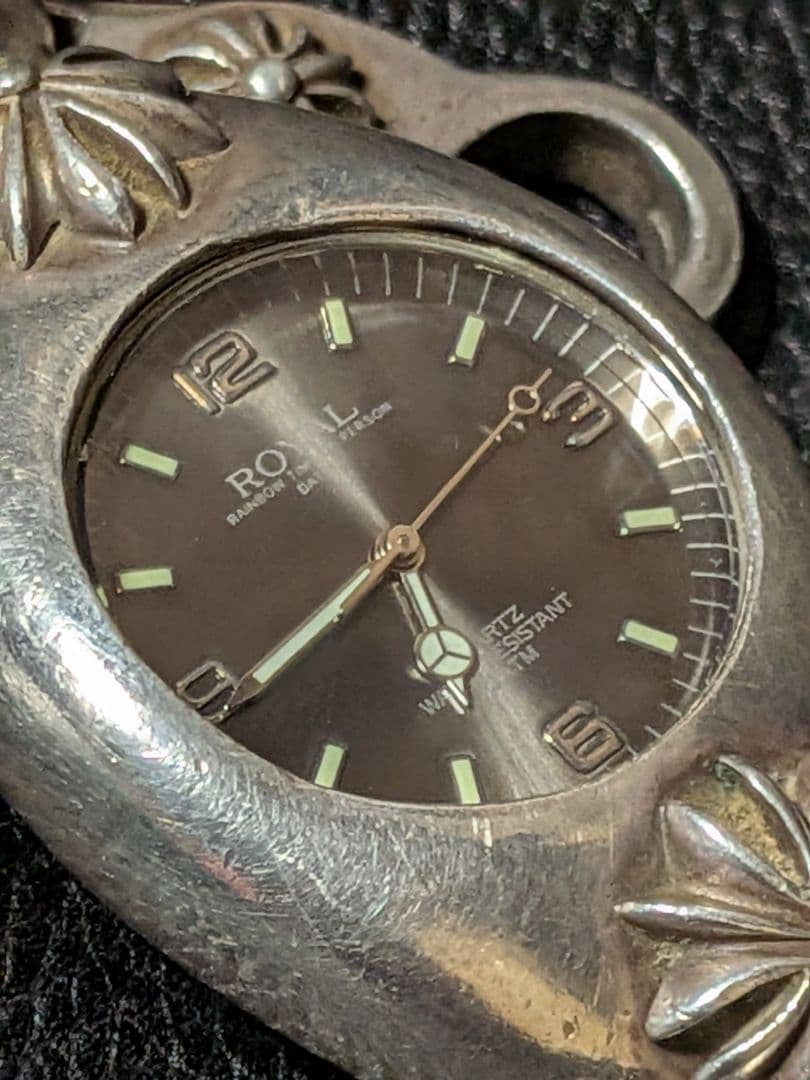 KENシルバー925 ウォッチクロス柄　ブラッケンリッチ　蓋無　可動