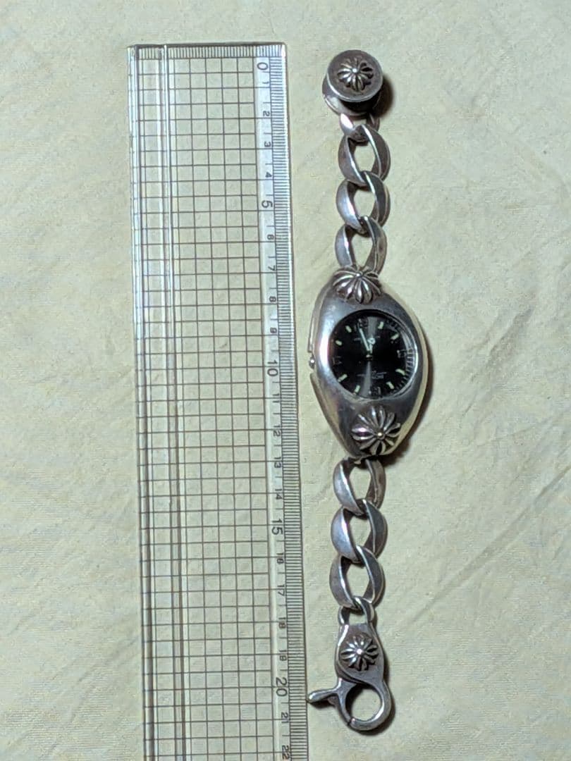 KENシルバー925 ウォッチクロス柄　ブラッケンリッチ　蓋無　可動