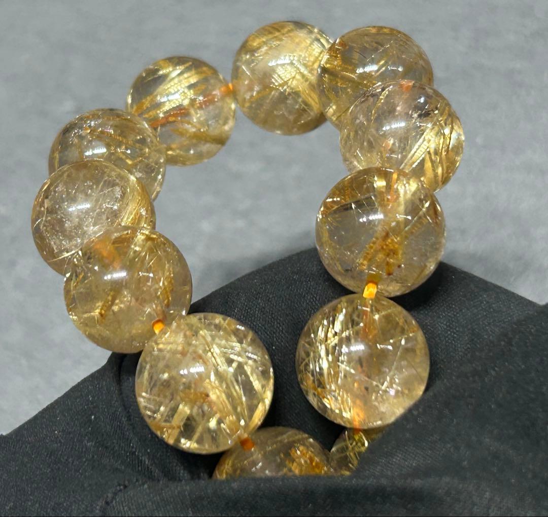 pirokei ゴールドルチルクォーツブレスレット　14mm