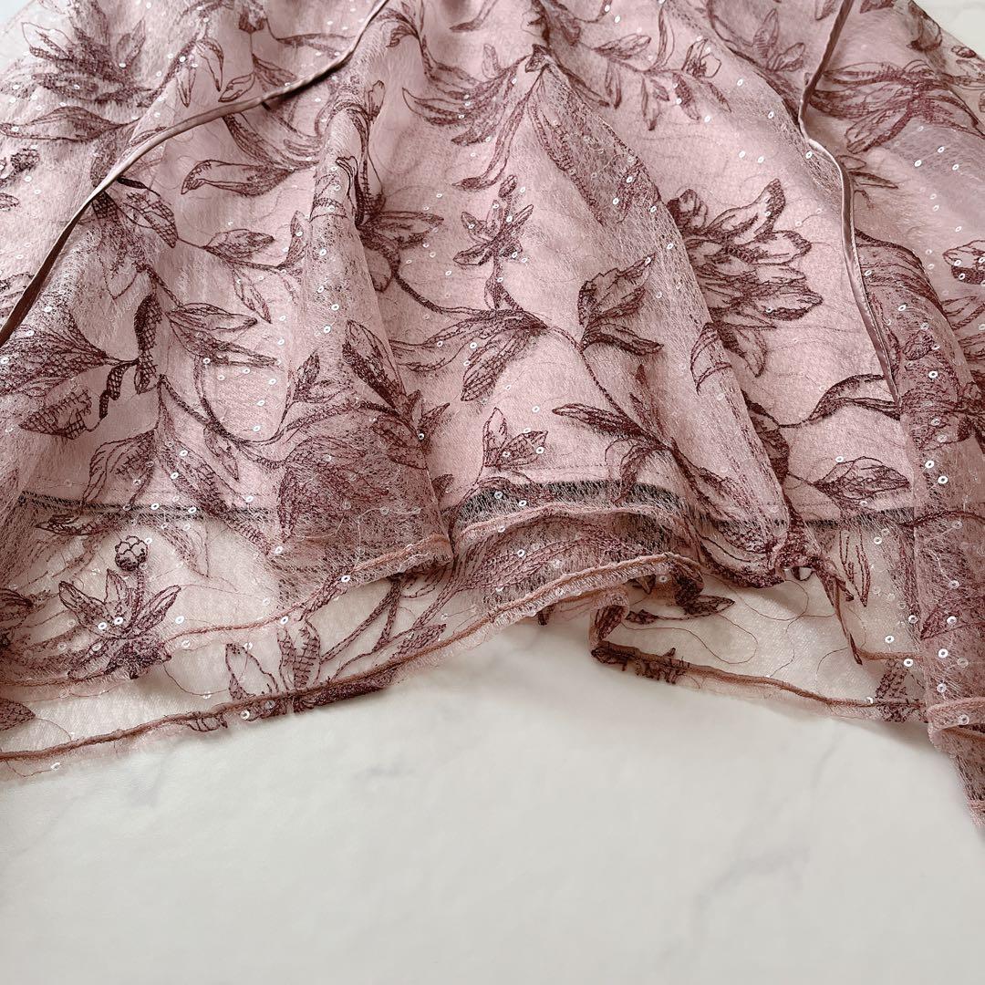 タグ付未使用✨ フレイアイディー カーブパネルエンブロイダリードレス S