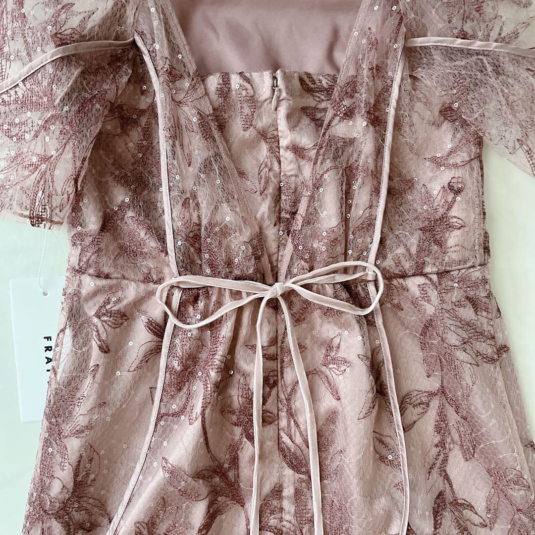 タグ付未使用✨ フレイアイディー カーブパネルエンブロイダリードレス S