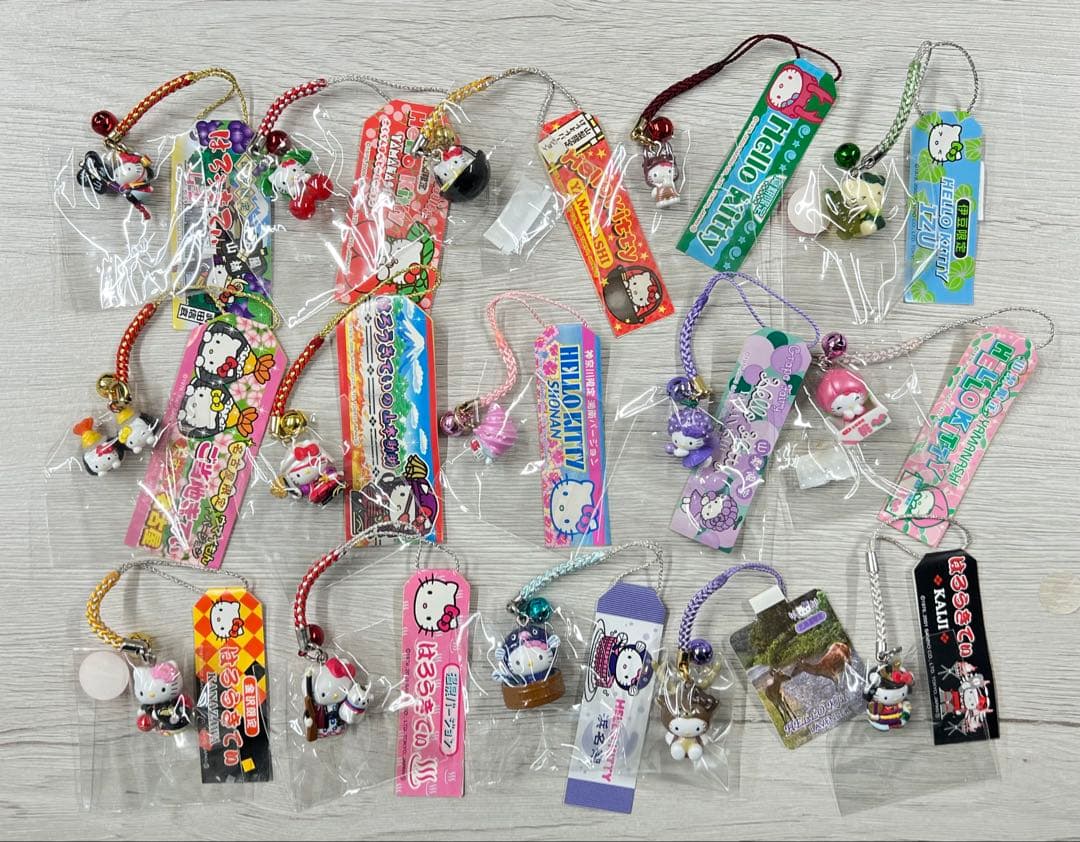 ハローキティー　ご当地ストラップ　レア　根付け　まとめ売り